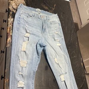 Good American ripped jeans